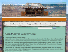 Tablet Screenshot of grandcanyoncampervillage.com